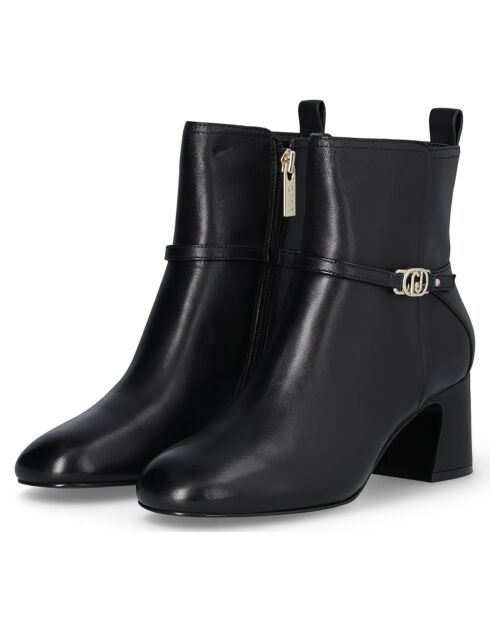 Bottines Babi en Cuir noires