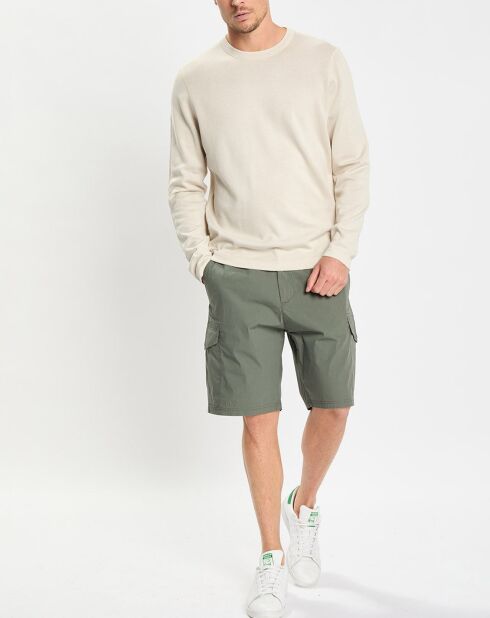 Pull en Coton & Soie beige