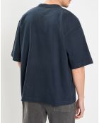T-Shirt manches courtes Col Rd Oversize bleu marine