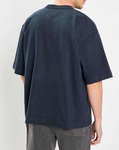 T-Shirt manches courtes Col Rd Oversize bleu marine