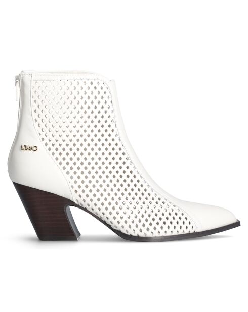 Bottines Belinda en Cuir blanches