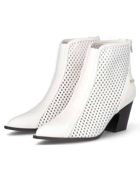 Bottines Belinda en Cuir blanches