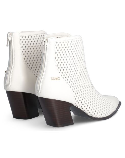 Bottines Belinda en Cuir blanches