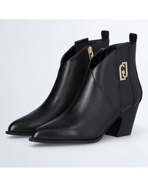 Bottines Belinda en Cuir noires