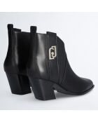 Bottines Belinda en Cuir noires