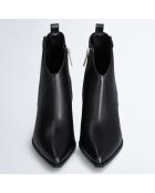 Bottines Belinda en Cuir noires
