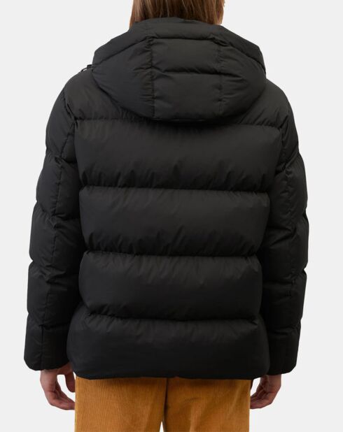 Doudoune courte à capuche Puffer noire