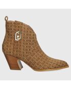 Bottines Belinda en Cuir marron