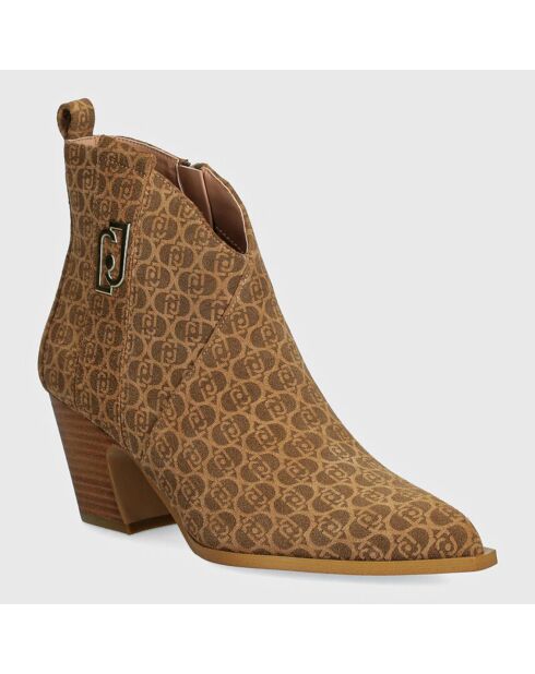 Bottines Belinda en Cuir marron