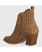 Bottines Belinda en Cuir marron