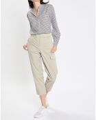 Pantalon Cargo Poche Elastique beige clair
