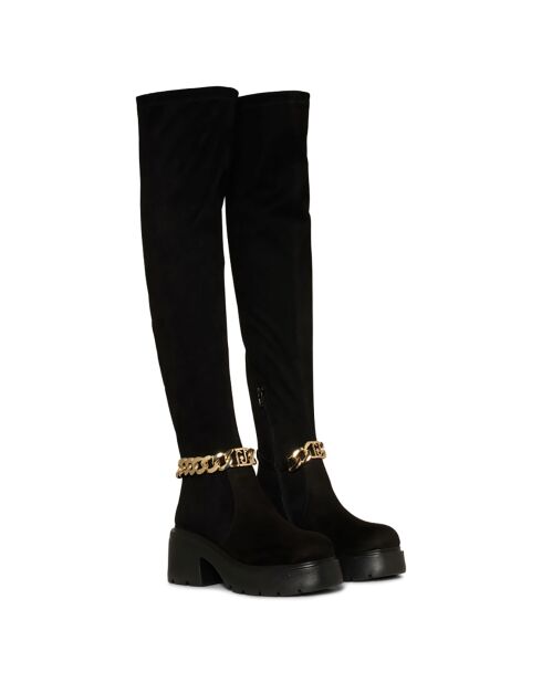 Bottes Carrie  noires - Talon 6 cm