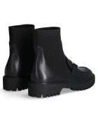 Mocassins Cora en Cuir noirs - Talon 4.5 cm