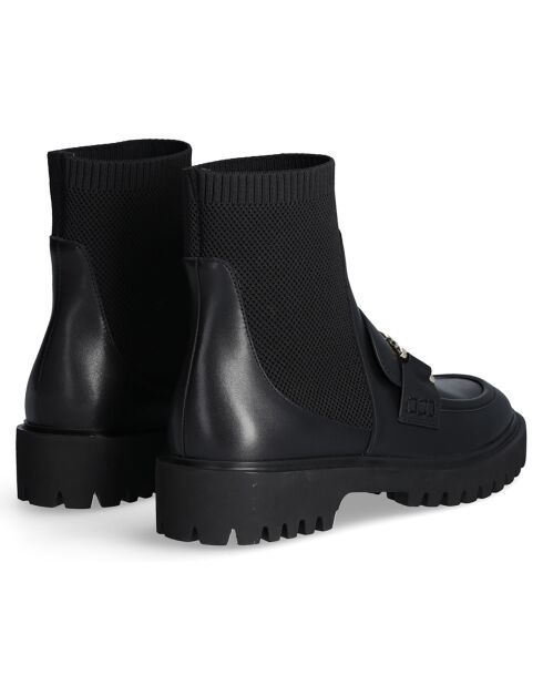 Mocassins Cora en Cuir noirs - Talon 4.5 cm