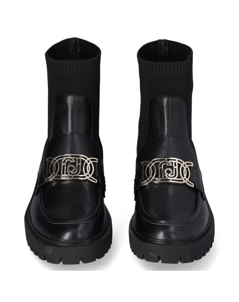 Mocassins Cora en Cuir noirs - Talon 4.5 cm