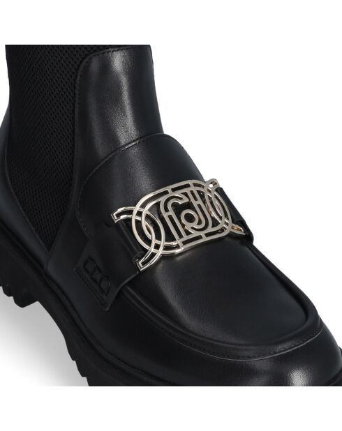 Mocassins Cora en Cuir noirs - Talon 4.5 cm