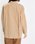 Chemise boyfriend beige
