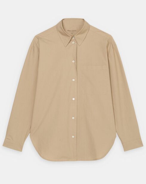 Chemise boyfriend beige