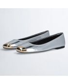 Ballerines Dafne en Cuir argentées