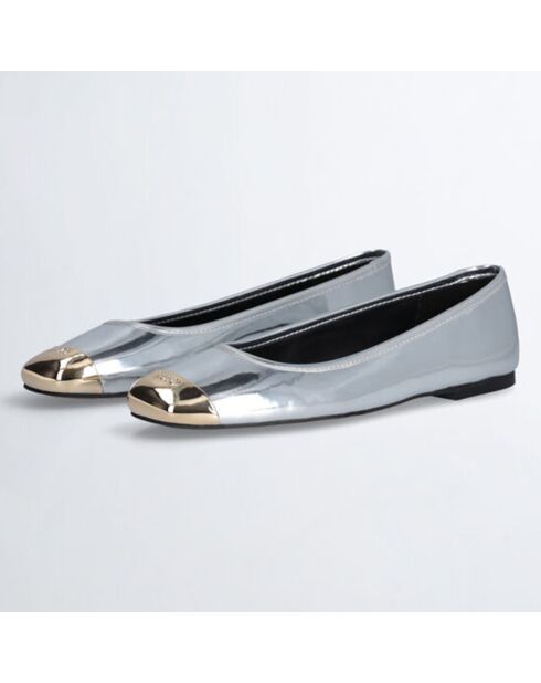 Ballerines Dafne en Cuir argentées