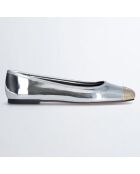 Ballerines Dafne en Cuir argentées