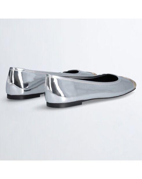 Ballerines Dafne en Cuir argentées