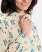 Chemise imprimée blanc/bleu