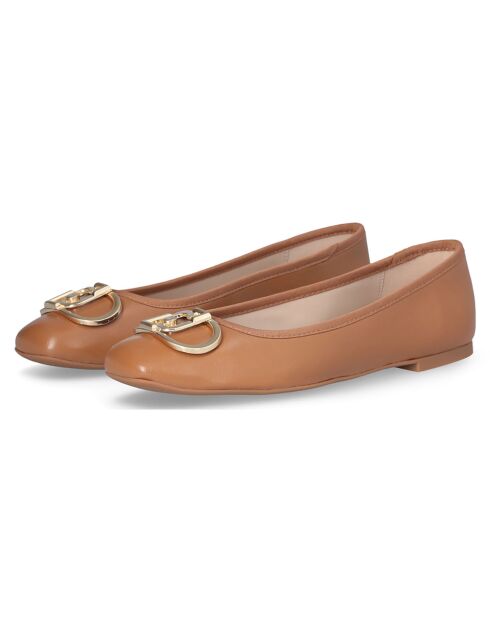 Ballerines Dafne en Cuir noisette