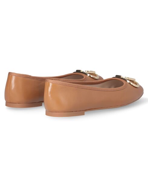 Ballerines Dafne en Cuir noisette