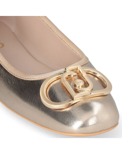 Ballerines Dafne en Cuir dorées