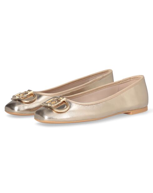 Ballerines Dafne en Cuir dorées