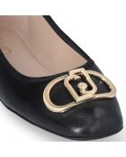 Ballerines Dafne en Cuir noires
