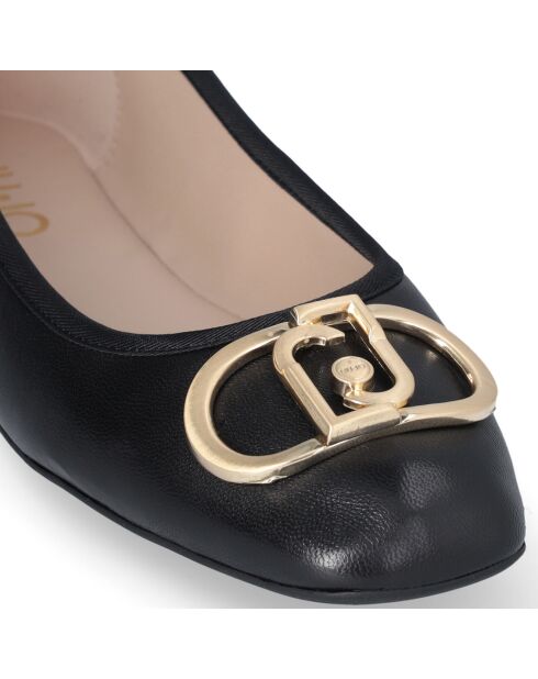 Ballerines Dafne en Cuir noires