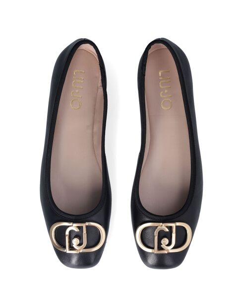 Ballerines Dafne en Cuir noires
