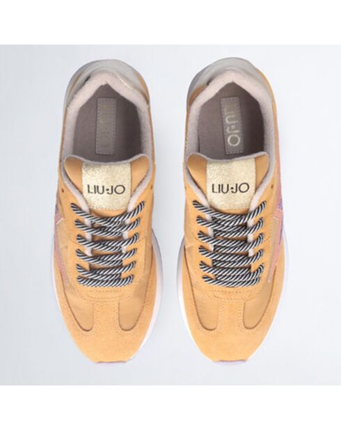 Sneakers Dreamy en Cuir oranges