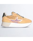 Sneakers Dreamy en Cuir oranges
