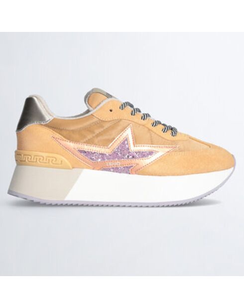 Sneakers Dreamy en Cuir oranges