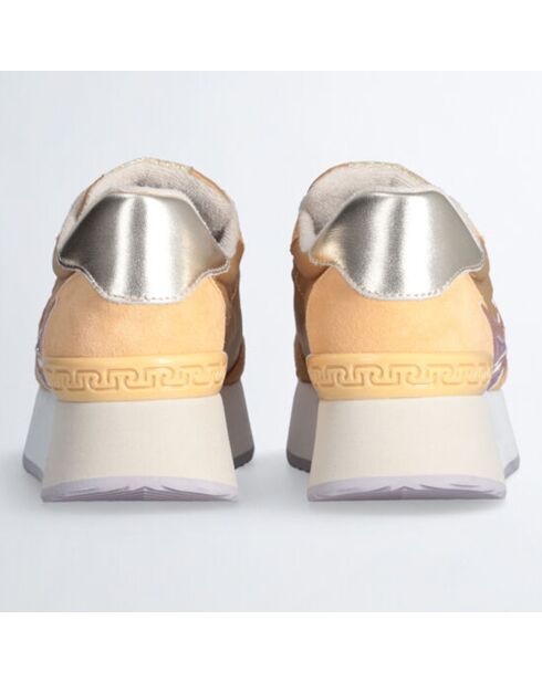 Sneakers Dreamy en Cuir oranges