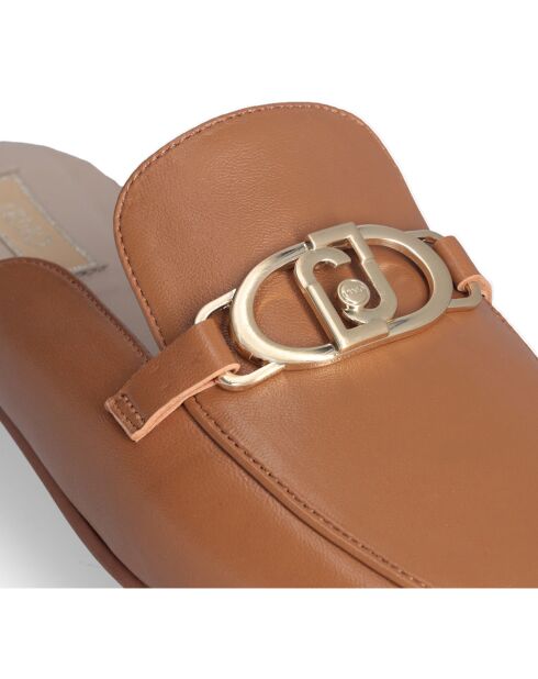 Mules Emel en Cuir noisette