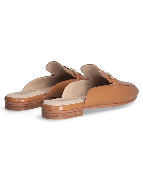 Mules Emel en Cuir noisette