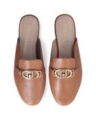 Mules Emel en Cuir noisette