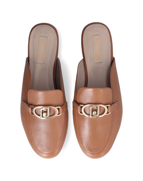 Mules Emel en Cuir noisette