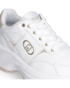 Sneakers Eva en Cuir blanches
