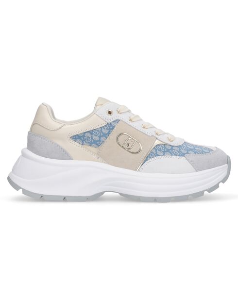 Sneakers Eva en Cuir denim