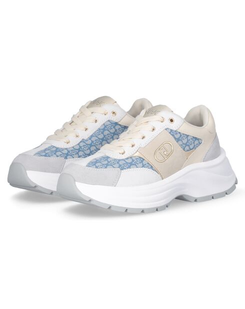 Sneakers Eva en Cuir denim