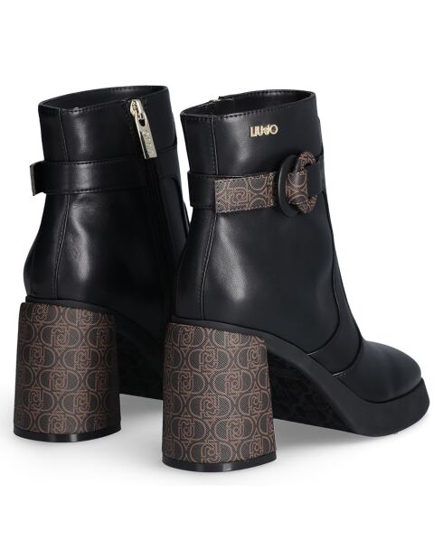 Bottines Grace  noir/marron
