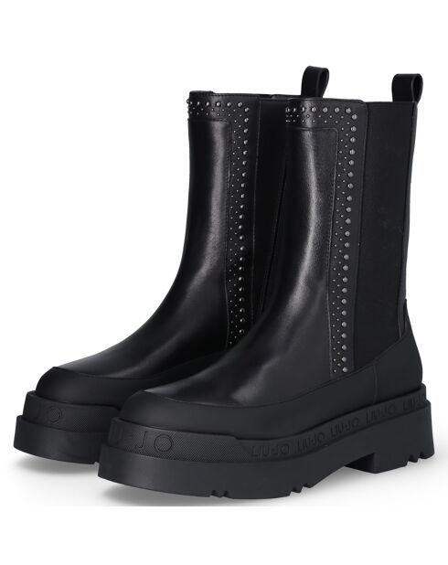 Bottines Love en Cuir noires