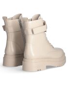 Bottines Love en Cuir beiges