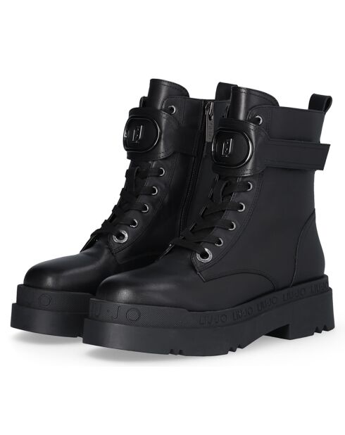 Bottines Love en Cuir noires