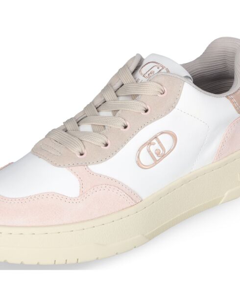 Sneakers Me en Cuir peche